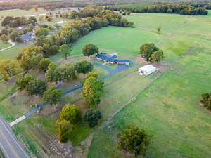 aerial drone photography of a texas home